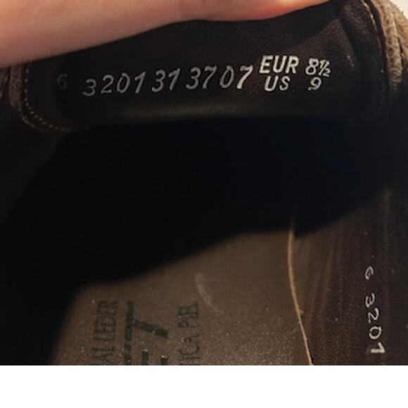 MEPHISTO Tan Light Brown Suede Wingtip Brogue Oxfords Dress Shoes Casual Men's 9 - Picture 8 of 12